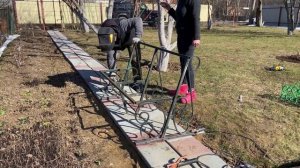 Строим дачу. Как все начиналось. Переделка старой скамейки.