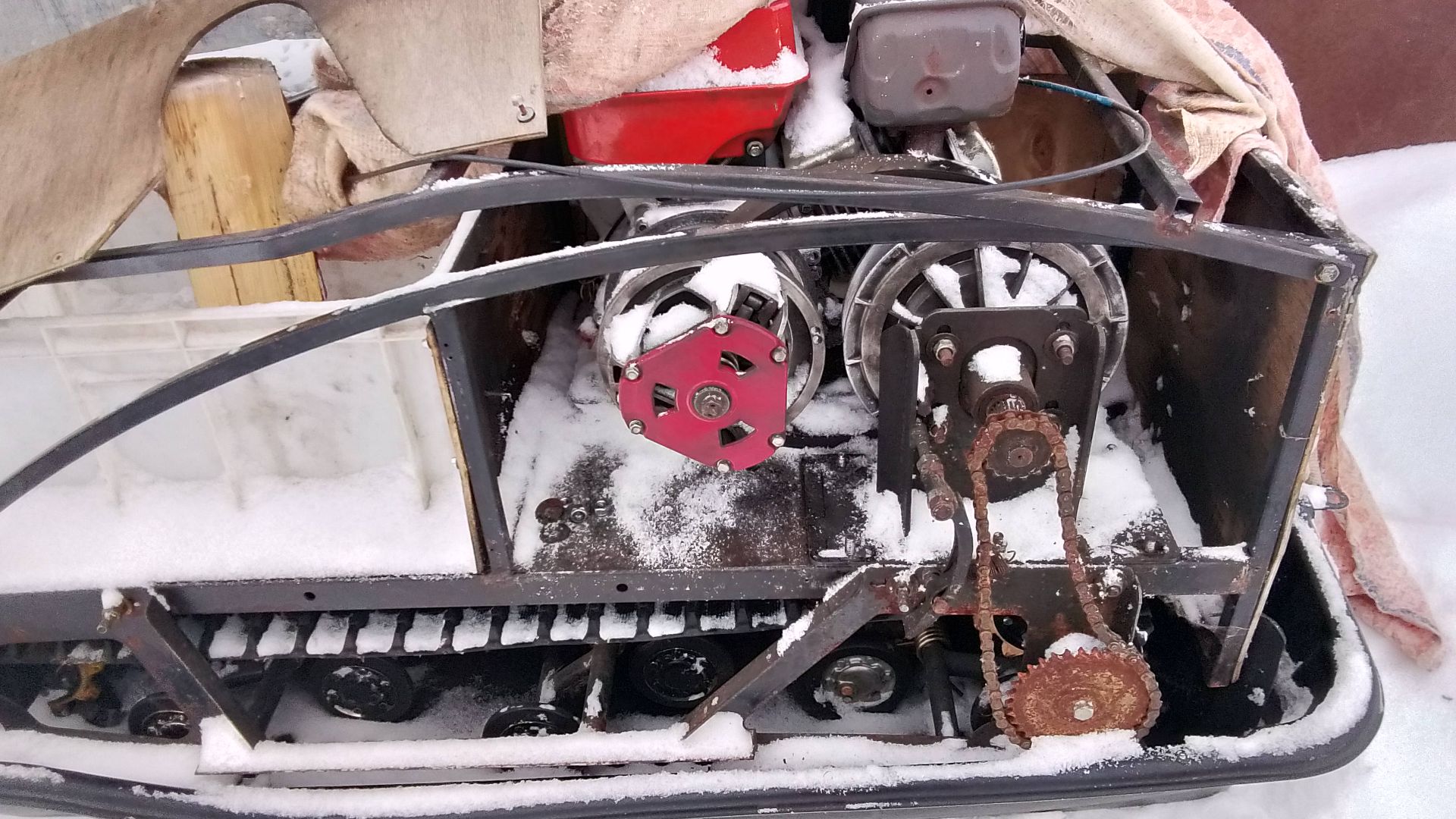 ремонт древнего мотобуксировщика. ремонт вариатора. часть 2