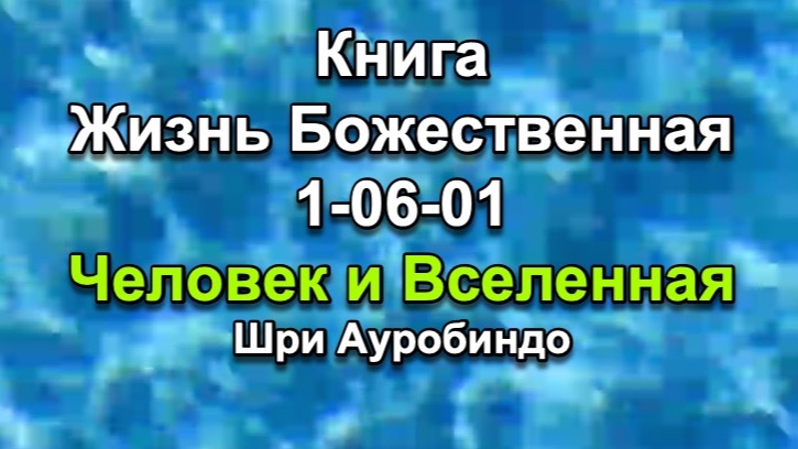 Книга Жизнь Божественная 01-06-01 Предназначение человека (Шри Ауробиндо)