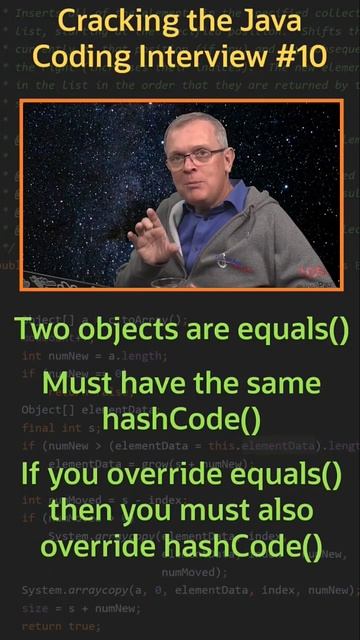 Вопрос 10. Equals() и hashCode() смотреть онлайн