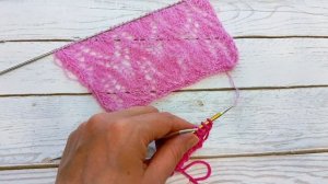 Ажурный узор спицами для кофточек и т.д