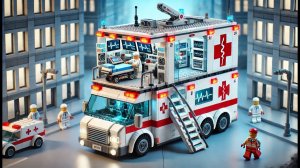 Скорая помощь LEGO Two Story Сможет ли она помочь всем жителям города