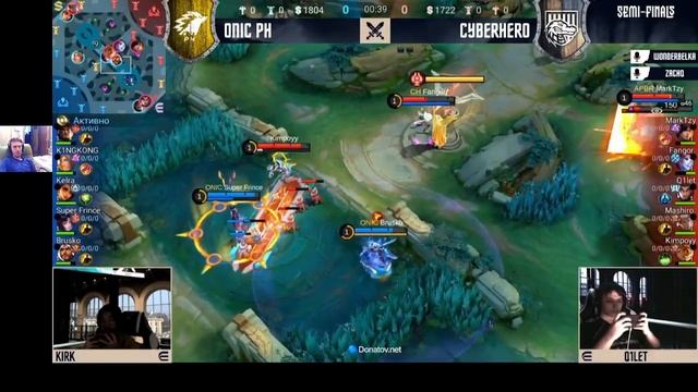 MOBILE LEGENDS: BANG BANG ; CYBERHERO X Donatov.net Winter Is Coming ; ONIC PH V (Part 2/5)