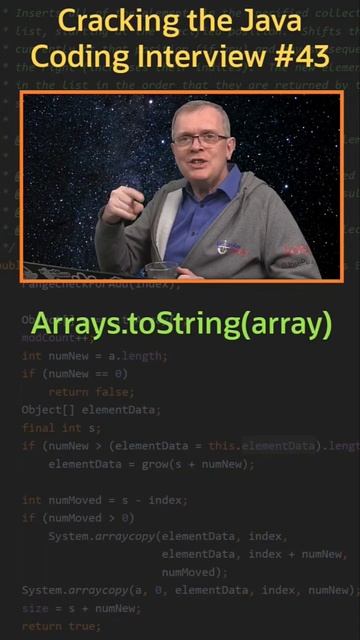 Вопрос 43. Распечатать массив. #java смотреть онлайн