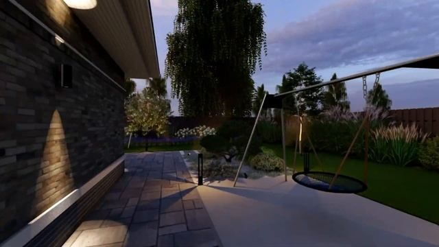 Ландшафтный проект участка  18 соток