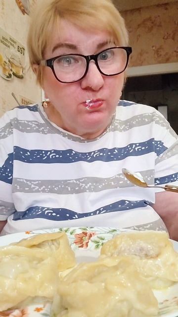 На обед Манты !!!! #Мукбанг