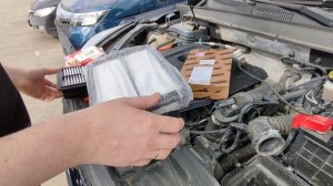 Замена воздушного фильтра на Chery Tiggo 7 Pro