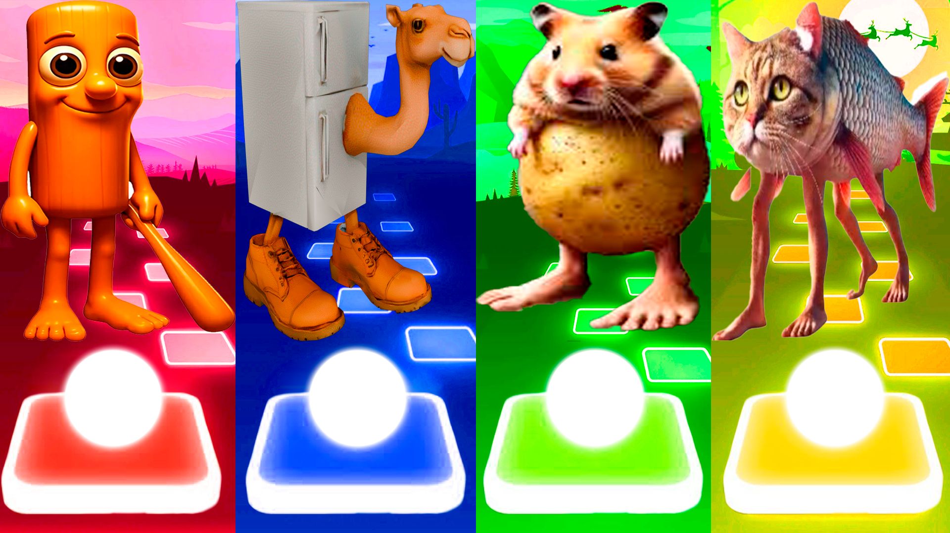 ТУН ТУН ТУН САХУР 🆚 ФРИГО КАМЕЛО 🆚 ПИПИ ПОТАТО 🆚 ТРУЛИМЕРО ТРУЛИЧИНА | Tiles Hop №317 смотреть онлайн