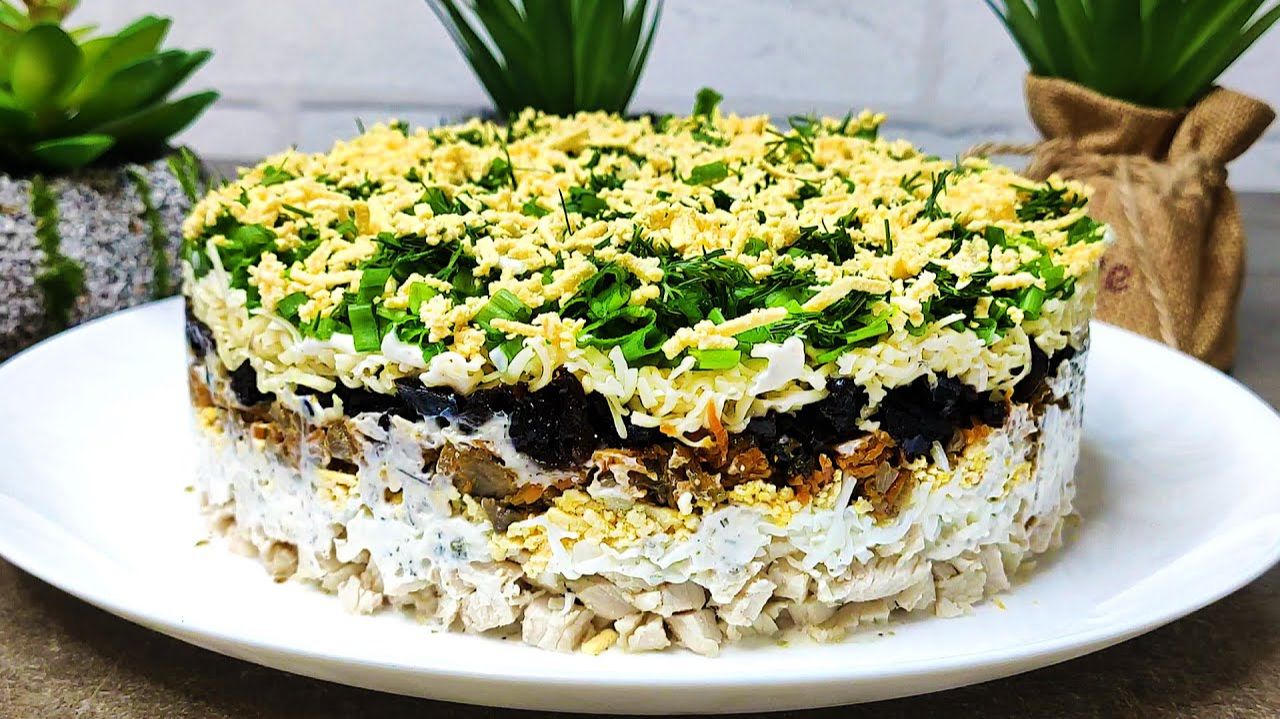 💥До чего же он ВКУСНЫЙ🔥 САЛАТ ЧЁРНЫЙ ЖЕМЧУГ✨️ праздничный ХИТ 2026 смотреть онлайн