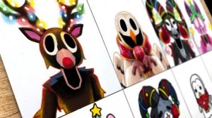 НОВОГОДНИЙ РОБЛОКС 99 НОЧЕЙ В ЛЕСУ! РИСУЕМ ROBLOX УЧИМСЯ РИСОВАТЬ ПЕРСОНАЖЕЙ ИГРЫ РОБЛОКС РЕАКЦИЯ