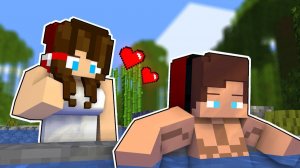 Джей Джей отправился на горячие источники и стал популярен среди девочек - майнкрафт анимация