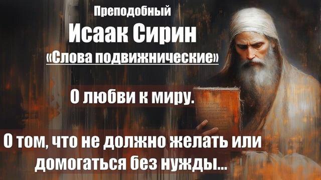 Исаак Сирин - Слова подвижнические - СЛОВО 35-36 смотреть онлайн