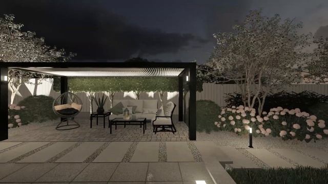 Проект участка. Баскетбольная площадка, бассейн, беседка, кострище, зона отдыха, ландшафтный дизайн