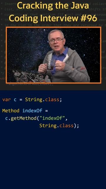 Вопрос 96. Вызов метода через reflection API. #java #reflection смотреть онлайн