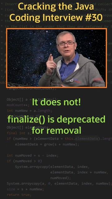 Вопрос 30. Как работает finalize? #java смотреть онлайн