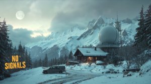 No Signals Freezing Winter at a Secret Radar Station – Sci-Fi Ambience  4K
