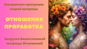 Завершение программ старой матрицы. Проработка отношений. Загрузка Божественной Матрицы ОТношений.