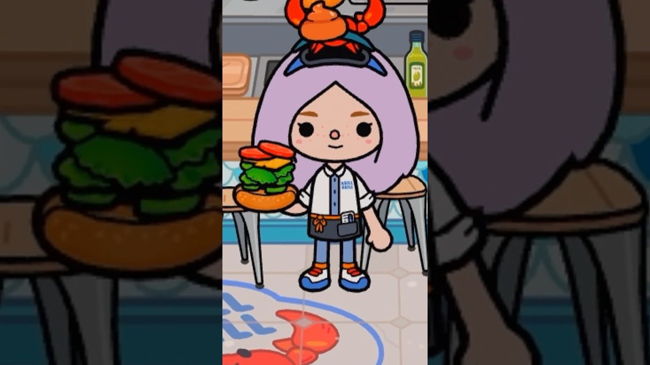 СКАЙЛЕР РАБОТАЕТ В РЕСТОРАНЕ ТОКА БОКА😱😱 смотреть онлайн