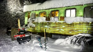 НОЧУЕМ В ВАГОНЕ УЖД!ЛОВИМ КРУПНОГО ХАРИУСА. ПРОВАЛИЛСЯ ПОД ЛЕД. 2 ДНЯ В ТАЙГЕ С БАТЕЙ (Архив)