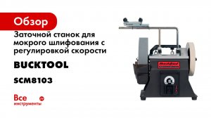 Заточной станок для мокрого шлифования с регулировкой скорости Bucktool SCM8103