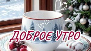Красивые пожелания с добрым зимним утром с пожеланиями для хорошего дня
