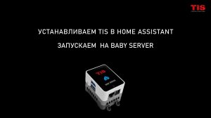 Настраиваем Home Assistant. Устанавливаем TiS в Home Assistant и запускаем на Baby Server.