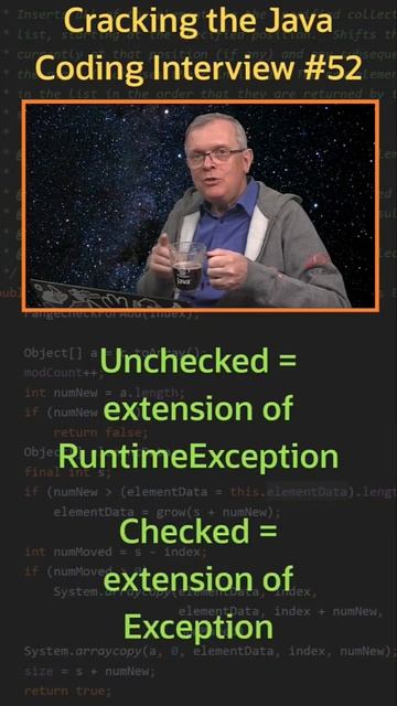 Вопрос 52. Exception vs RuntimeException. смотреть онлайн