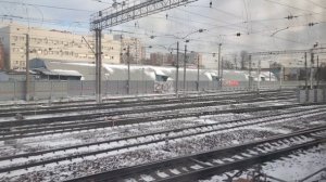 поездка на электропоезде ЭД4М-0264 №6037 Пушкино-Москва Ярославский вокзал  до Ярославского вокзала