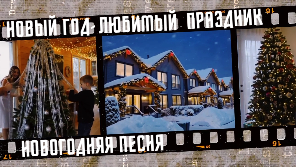 Новогодняя песня "Новый год - любимый праздник".