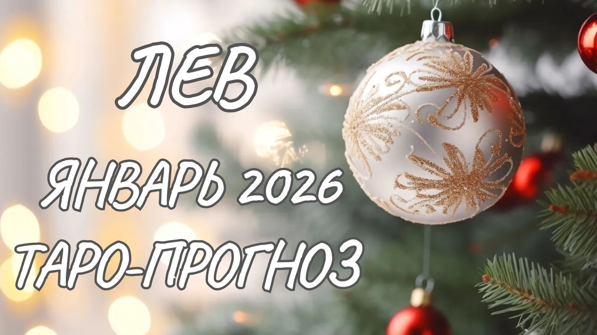 Лев ♌ Таро прогноз на январь 2026 года смотреть онлайн