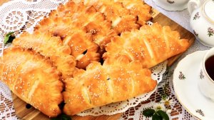 Бездрожжевые булочки с творожной начинкой