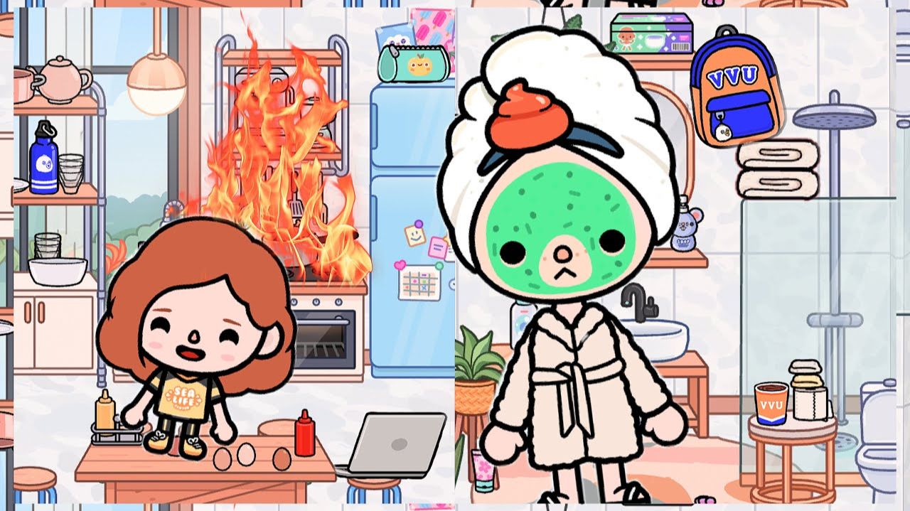 МОЁ ШКОЛЬНОЕ УТРО В ТОКА БОКА // идеальное утро тока бока смотреть онлайн