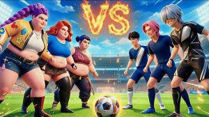 Пухленькие девочки Руми, Мира и Зои против Джину, Романтика и Мистика. Охотники на демонов