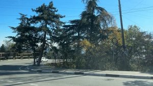 Ялта. Сосновая, Достоевского, Коммунаров ул. до ост. Нижний Таксопарк. 14.11.25. Крым. Crimea. Yalta