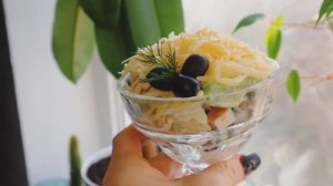 Салат _МАРГАРИТА_ за 5 минут! Новогодний  быстрый рецепт роскошного салатика для ДЕВОЧЕК