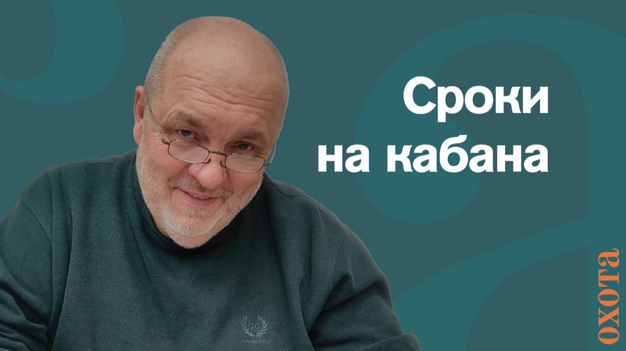 Сроки на кабана. Валерий Петрович об охоте с подхода.
