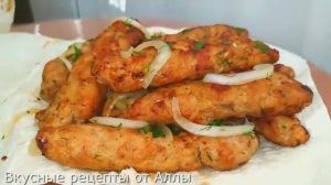 Сочный люля-кебаб на сковороде.