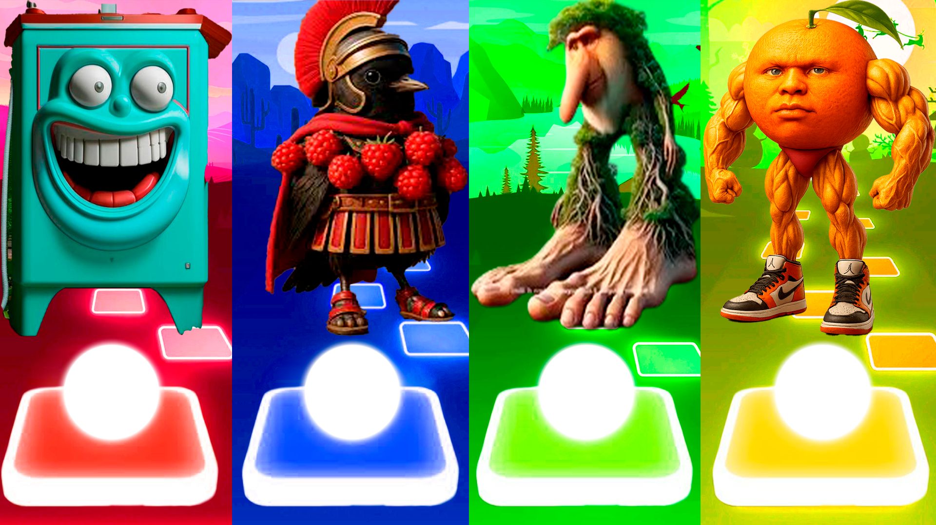 БОМ БОМ БОМ ГАЗУН 🆚 БРИ БРИ БИКУС ДИКУС 🆚 БРР БРР ПАТАПИМ 🆚 У ДИН ДУН МА ДИН | Tiles Hop №318 смотреть онлайн