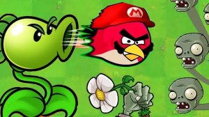 Энгри бердс, растения и зомби 🧟