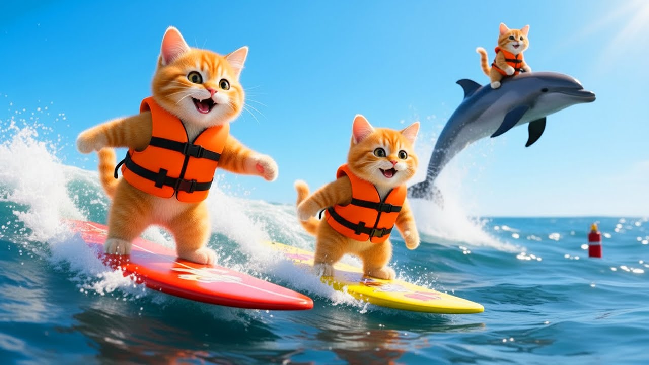 Мультики для детей, котики в отпуске мультфильм, видео про котиков, мультик смотреть онлайн