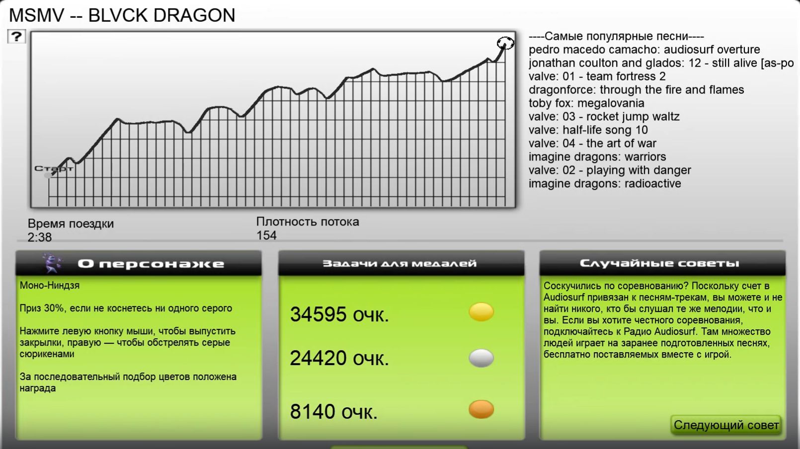 BLVCK DRAGON - MSMV (Audiosurf)