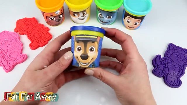 Щенячий патруль из мягкого пластилина 😄 Для детей 😀 Маршалл, Чейз смотреть онлайн