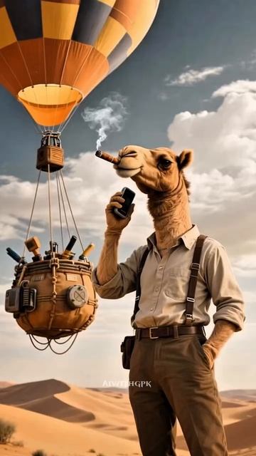 Рыжий кот в пустыне