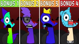 SPRUNKI INCREDIBOX ВСЕ БОНУСНЫЕ ПЕРСОНАЖИ СПРУНКИ ВЕРСИИ 1 ДО 4