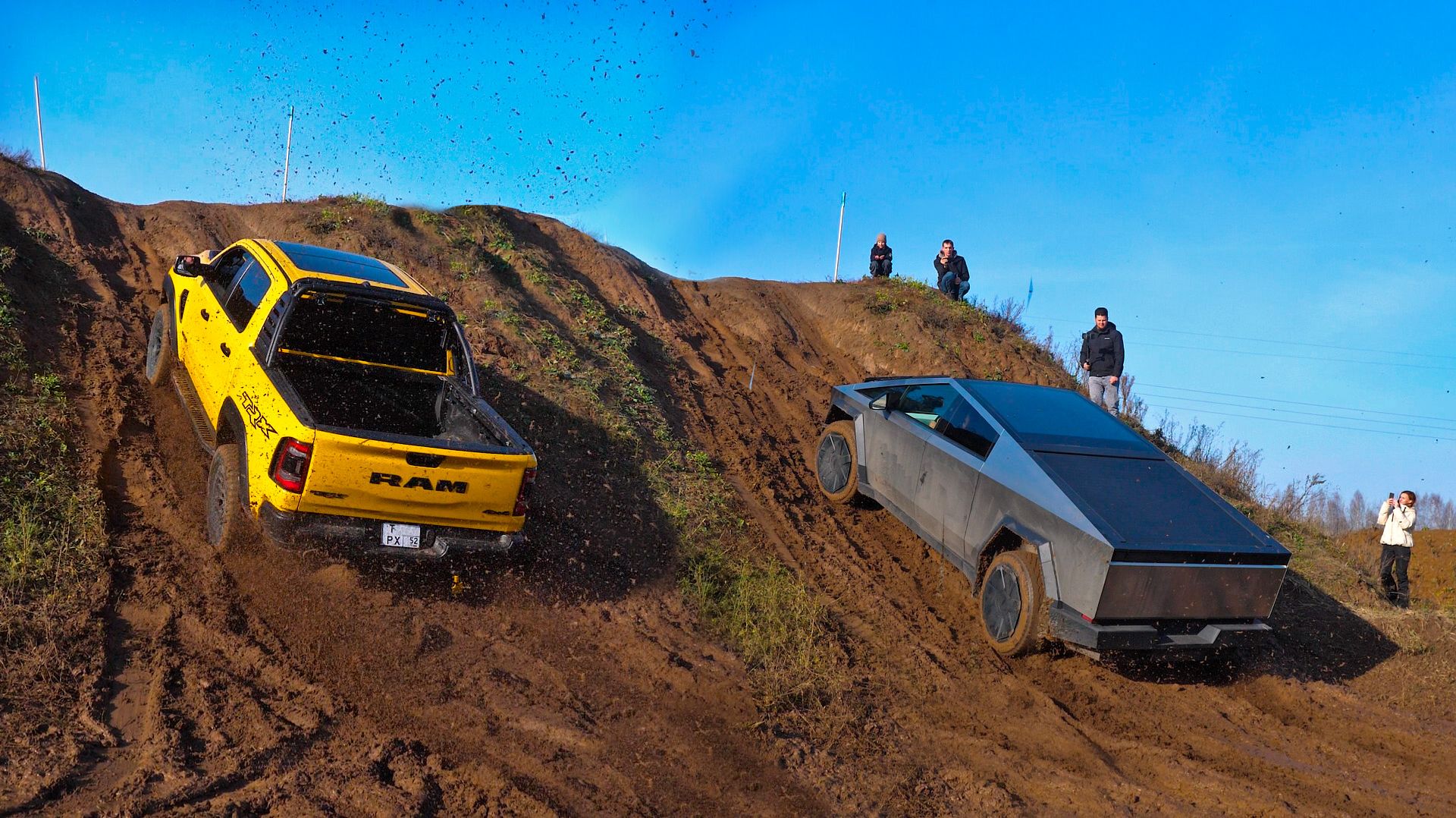 ВСЕ ХОТЯТ ОБЪЕХАТЬ TESLA CYBERTRUCK и RAM TRX против SUBARU, JEEP, HYUNDAI, SUZUKI смотреть онлайн