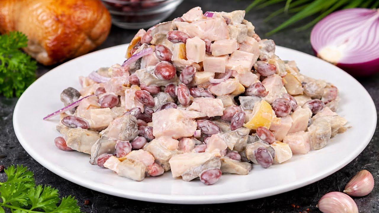 Салат _С ДЫМКОМ_ 🔥 Готовлю на каждый праздник — всегда МАЛО! смотреть онлайн