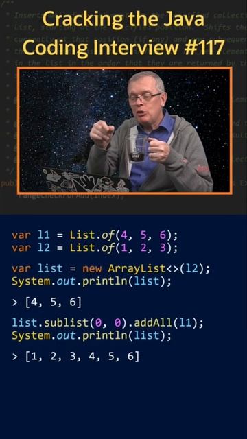 Вопрос 117. List.subList() #java #collections смотреть онлайн