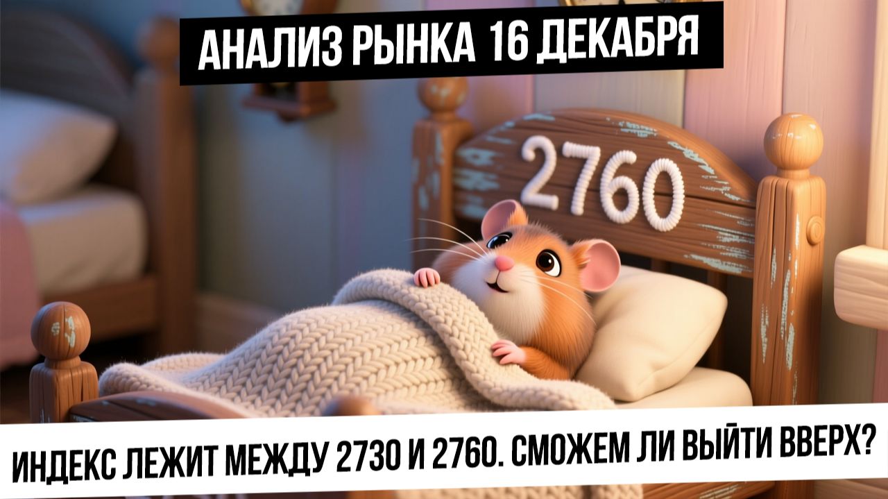 Анализ рынка 16 декабря. Рынок застыл между 2730 и 2760 - нужен триггер для роста! Рубль! Газ! Нефть смотреть онлайн