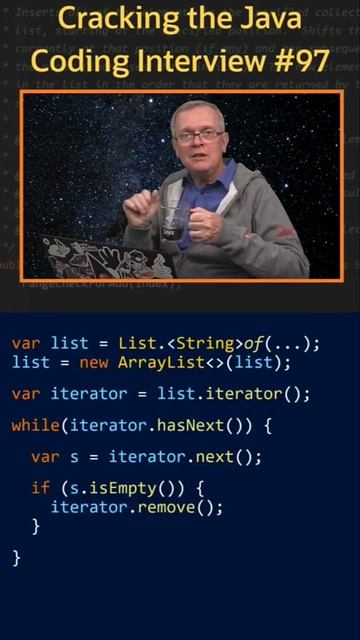 Вопрос 97. ConcurrentModification Exception? #java #collections смотреть онлайн