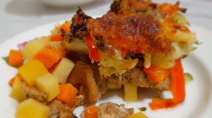 Куриное филе с овощами в аэрогриле